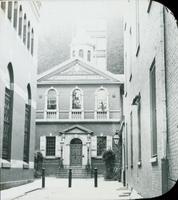 [Carpenters' Hall, taken from the narrow alley of Carpenters' Court, Philadelphia.]