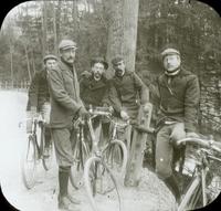 [Bicycling trip, with Al Lindsay and William Doering in Fairmount Park, Philadelphia.]