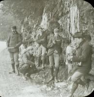 [Bicycling trip, observing icicles in Fairmount Park, Philadelphia.]