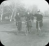 [Women bicycling in West Fairmount Park, Philadelphia.]