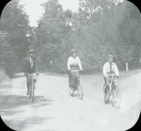 [Bicycling trip, with William, Catharine Rupp and Karl Doering.]