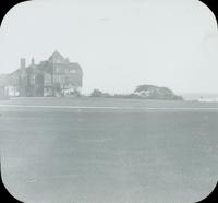 [Distant view of large mansion overlooking the ocean, Sea Girt, N.J.]