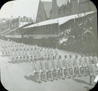 [Peace Jubilee parade, Post Office, in front of Keneseth Israel Temple, 1717 North Broad Street, Philadelphia.]