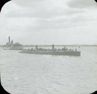 [Peace Jubilee, Naval Day, U.S.S. Winslow on the Delaware River.]