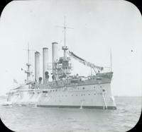 [Peace Jubilee, Naval Day, U.S.S. Brooklyn on the Delaware River.]