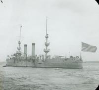 [Peace Jubilee, Naval Day, U.S.S. New Orleans on the Delaware River.]