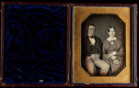 [Portrait of seated unidentified couple.]