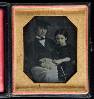[Portrait of two siblings, Gilbert Livingston Bishop and Susan Holmes Bishop, as children.]