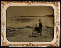 [Mr. and Mrs. Gilbert Livingston Bishop at Horse Shoe Falls, Niagara Falls.]