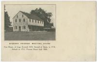 Byberry Friends' Meeting House, first house of logs, erected 1692; second of stone, in 1714; rebuilt in 1753; present house built 1808.