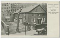Friends' Meeting House, 12th Street below Market, Philadelphia, built 1812, Friends' Institute at the left, built 1892.