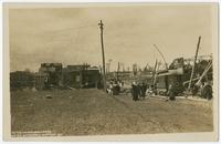 At the Tacony Ballpark after windstorm, March 27, 1911.