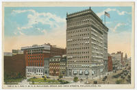 United Gas Improvement Building (U.G.I.) and the Young Men's Christian Association Building (Y.M.C.A.) postcards.