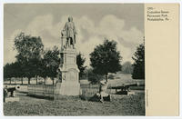 Christopher Columbus statue postcards.