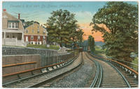 Elevated railroad at 69th Street station postcards.