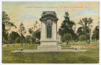 Soldiers' monument commemorating the Battle of Germantown postcards.