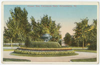 West Park Arboretum flower bed postcards.