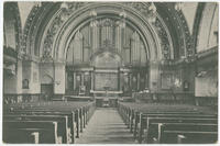 [Unidentified church sanctuary.]