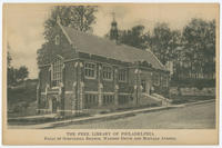 The Free Library of Philadelphia, Falls of the Schuylkill Branch, Warden Drive and Midvale Avenue.