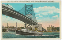 Benjamin Franklin Bridge postcards.