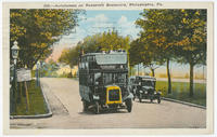 Autobuses on Roosevelt Boulevard, Philadelphia, Pa.