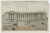 Central Library, Free Library of Philadelphia postcards.