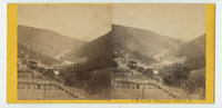 [View of a farm in a river valley in the mountains, Schuylkill County, Pa.]