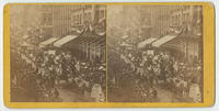 [German Peace Jubilee procession at the 600 block of Chestnut Street, Philadelphia, Pa., May 15, 1871]