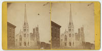 Church, Broad & Arch Sts., Phila. (Methodist) New Masonic Temple in the background.