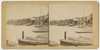 Boat houses along the Schuylkill.