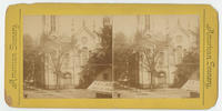 [Church and ice cream parlor]