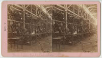 Interior views of Franklin Institute Exhibition, 1874.