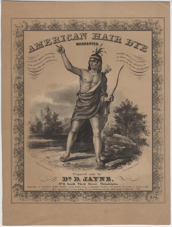 American hair dye warranted [graphic] Prepared only by Dr. D. Jayne