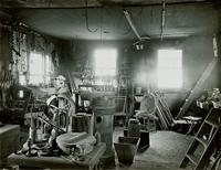 Grumblethorpe. A peep into the ancient carpenter shop in back of house. [graphic].