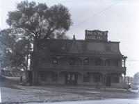 Wheel Pump Hotel, on Bethlehem Pike, showing the pump from which it got its name, now removed 1940. [graphic].